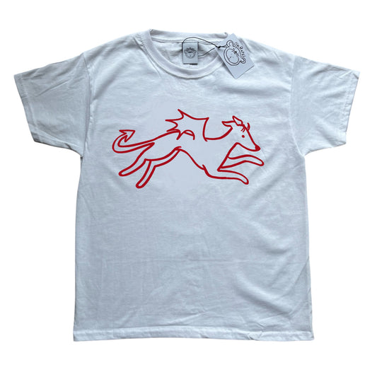 Devil dog white tee