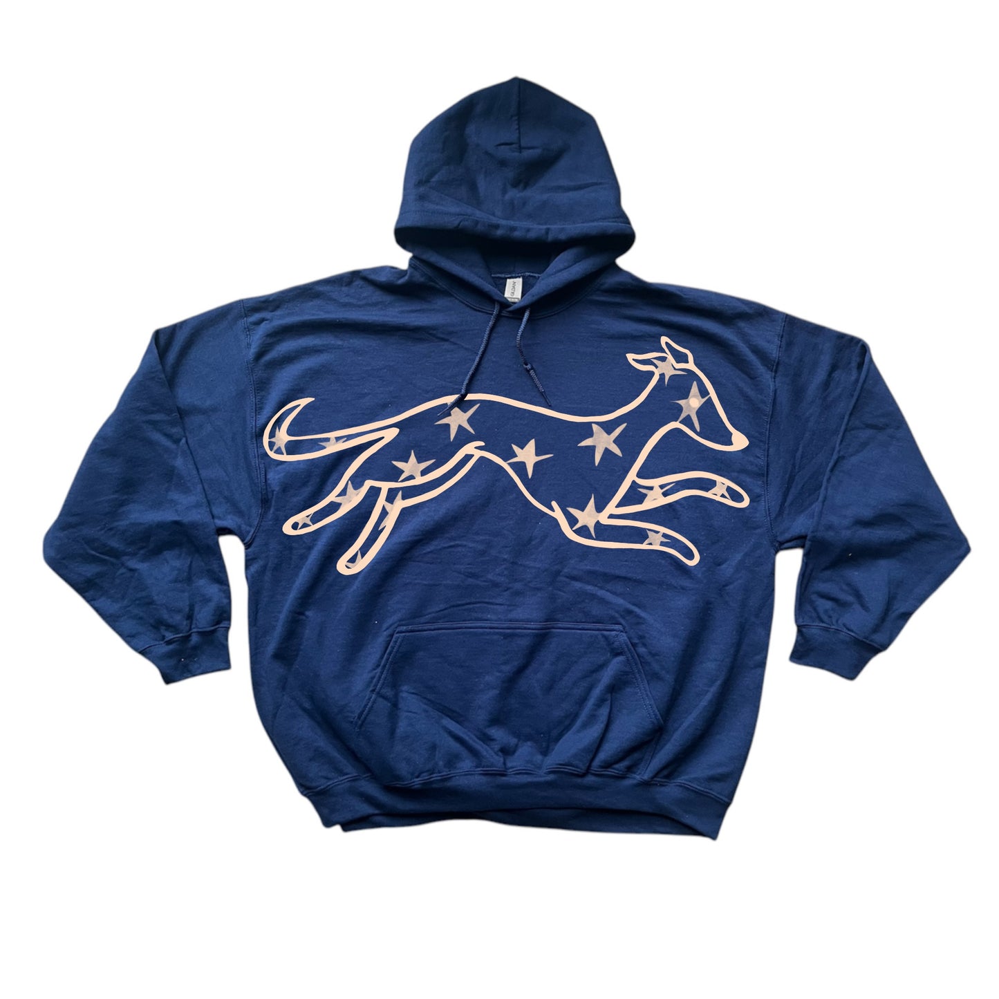 MEGA star dog navy hoodie