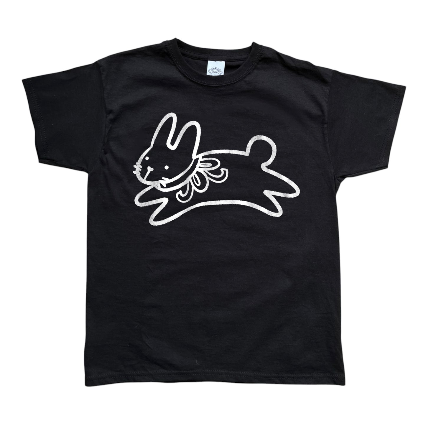 Bow bunny black tee