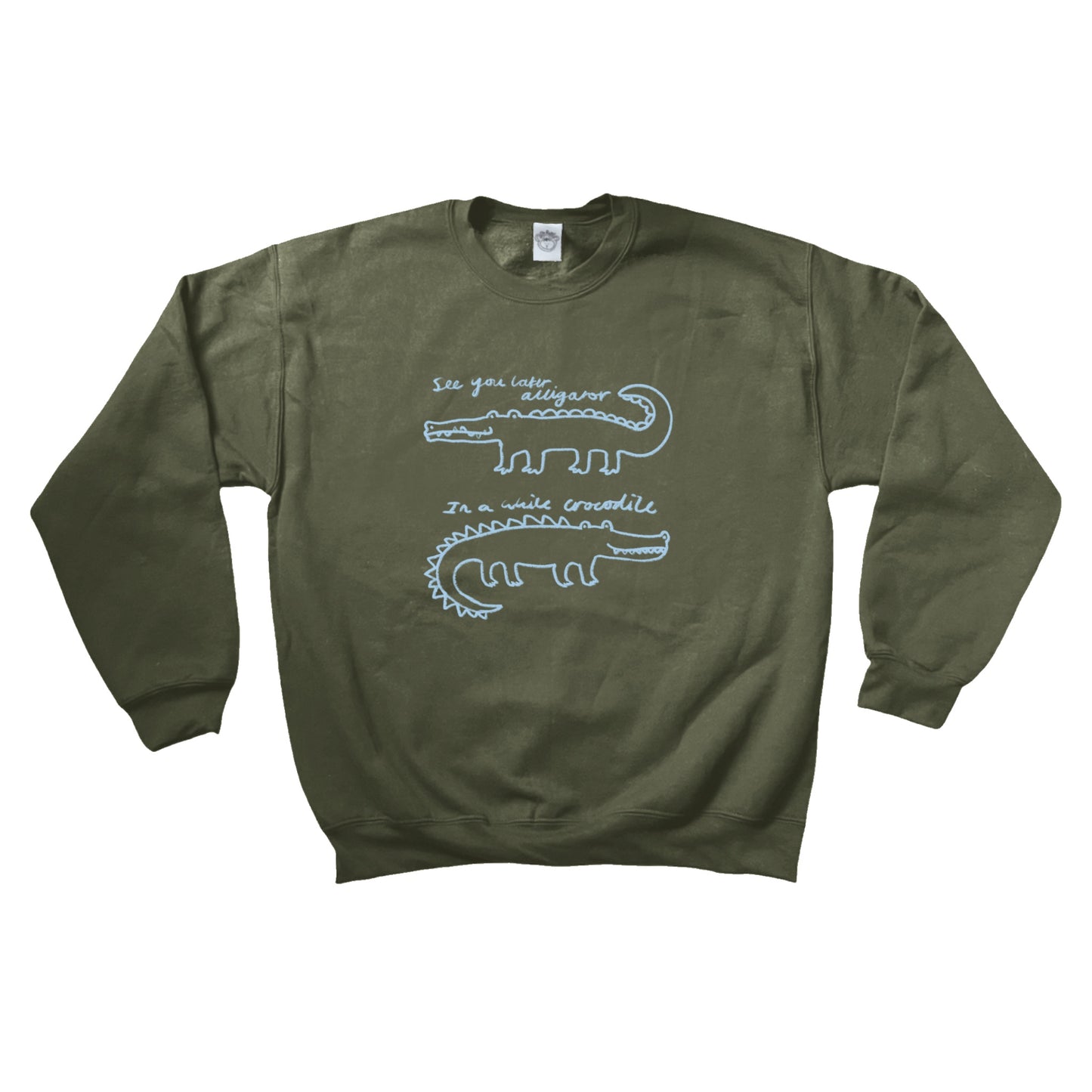See you later alligator, in a while crocodile khaki Sweatshirt