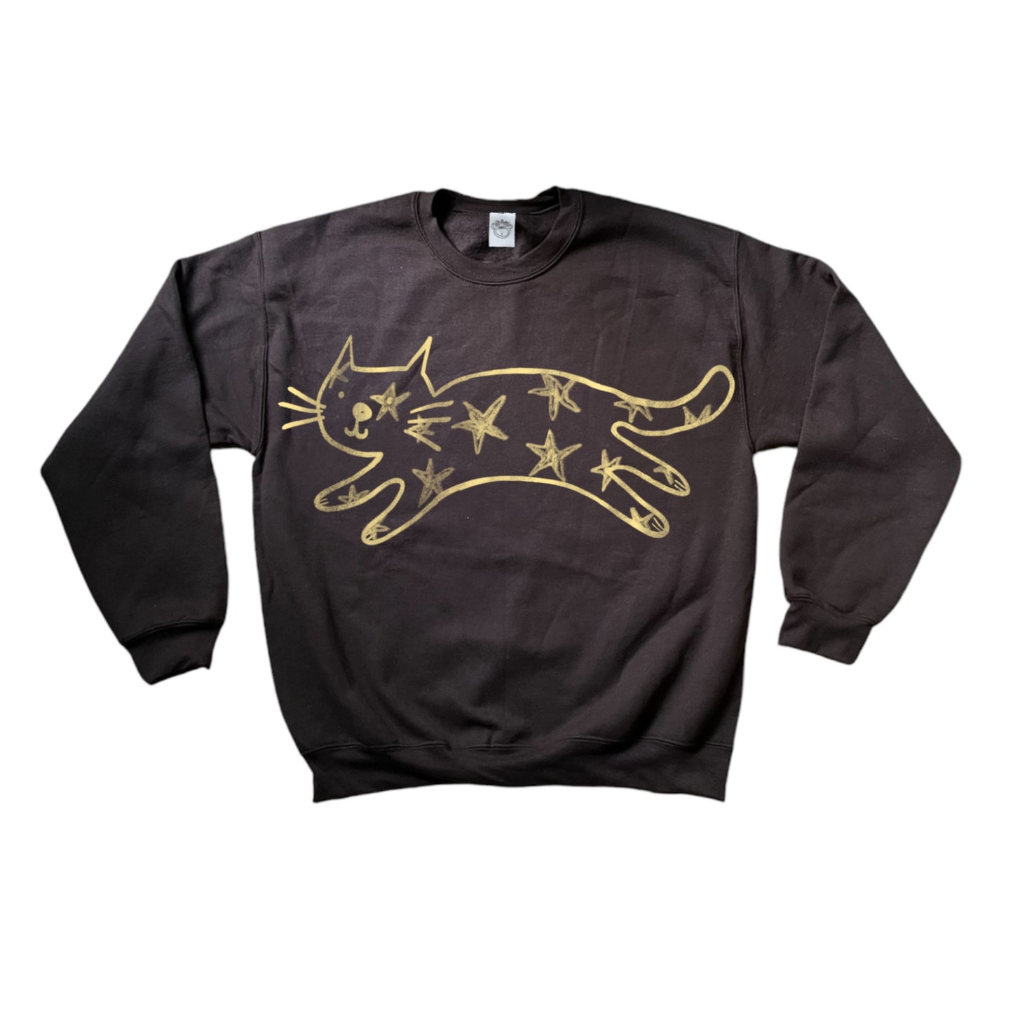 Mega Star Cat brown sweatshirt