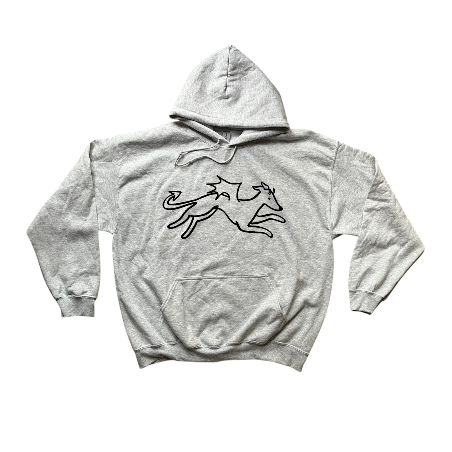 Devil dog grey hoodie