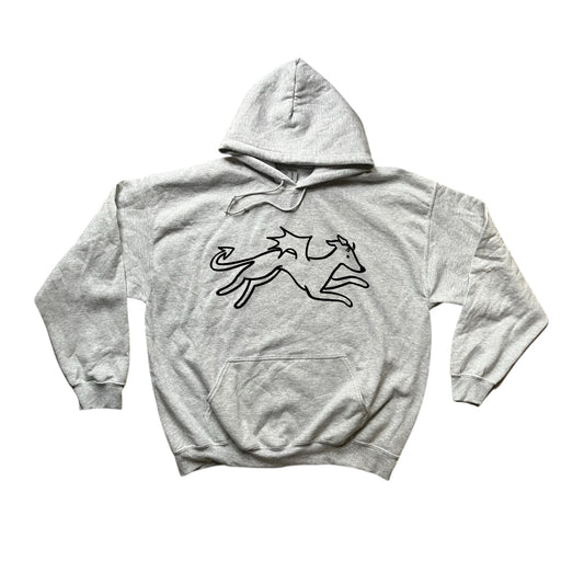 Devil dog grey hoodie