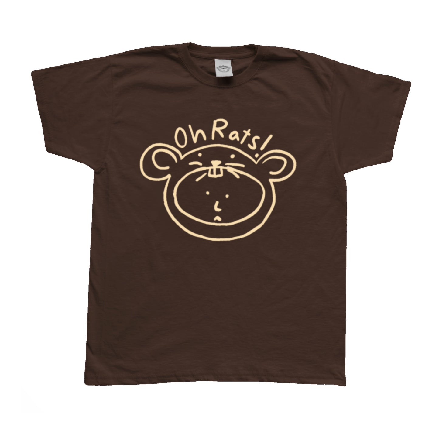 Oh Rats logo brown Tee