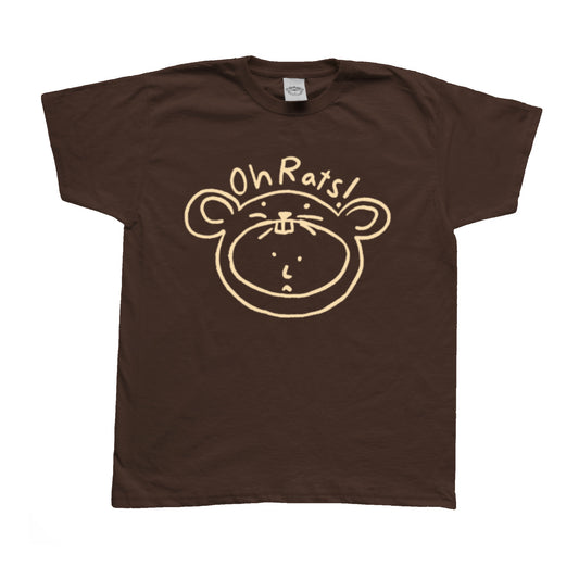 Oh Rats logo brown Tee