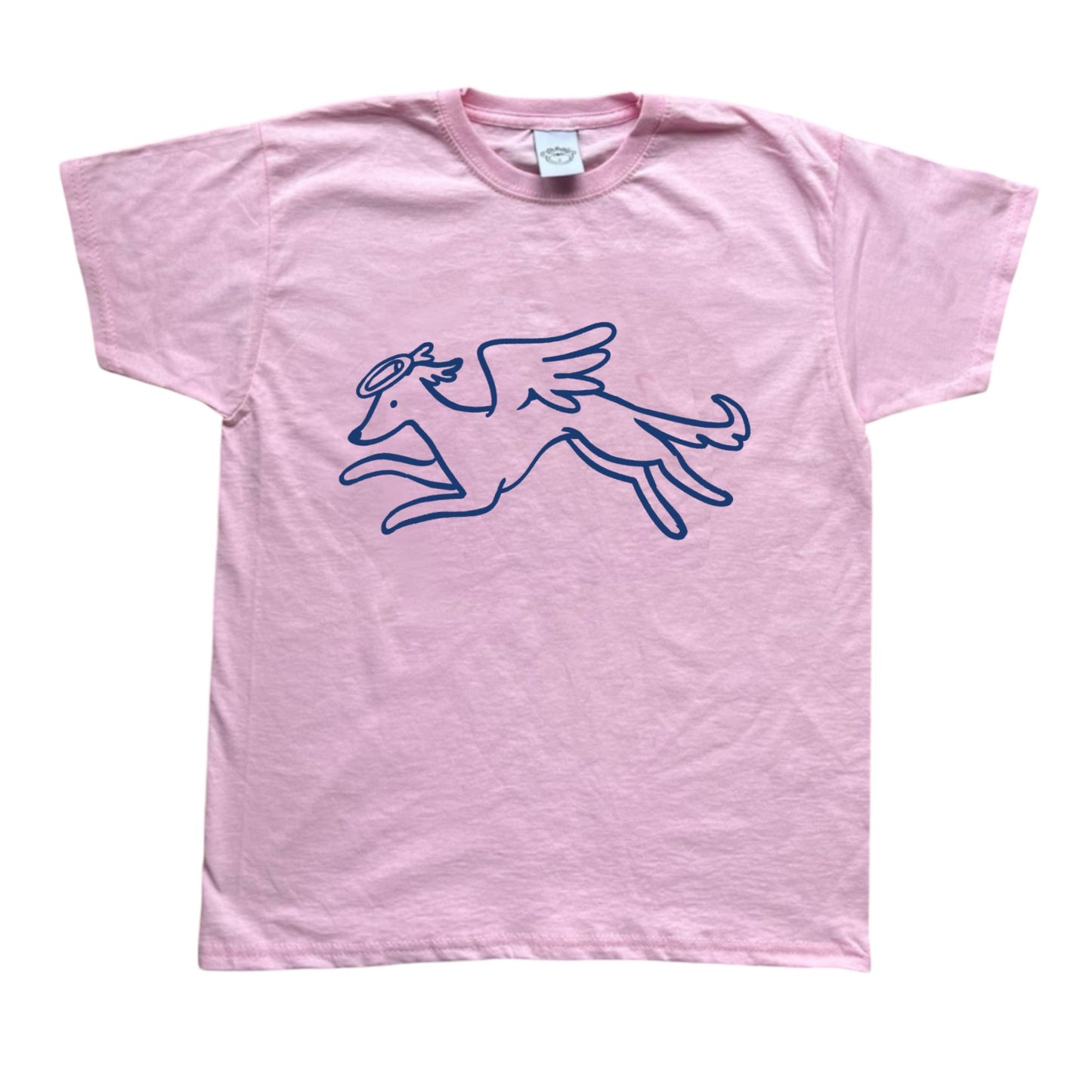 Heavenly hound pink tee