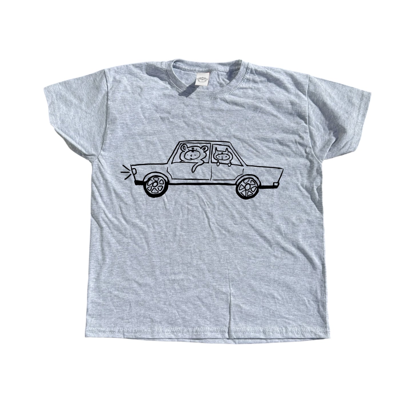Critter road trip grey tee
