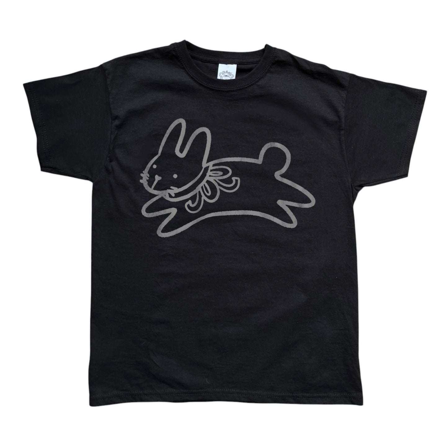 Bow bunny black tee