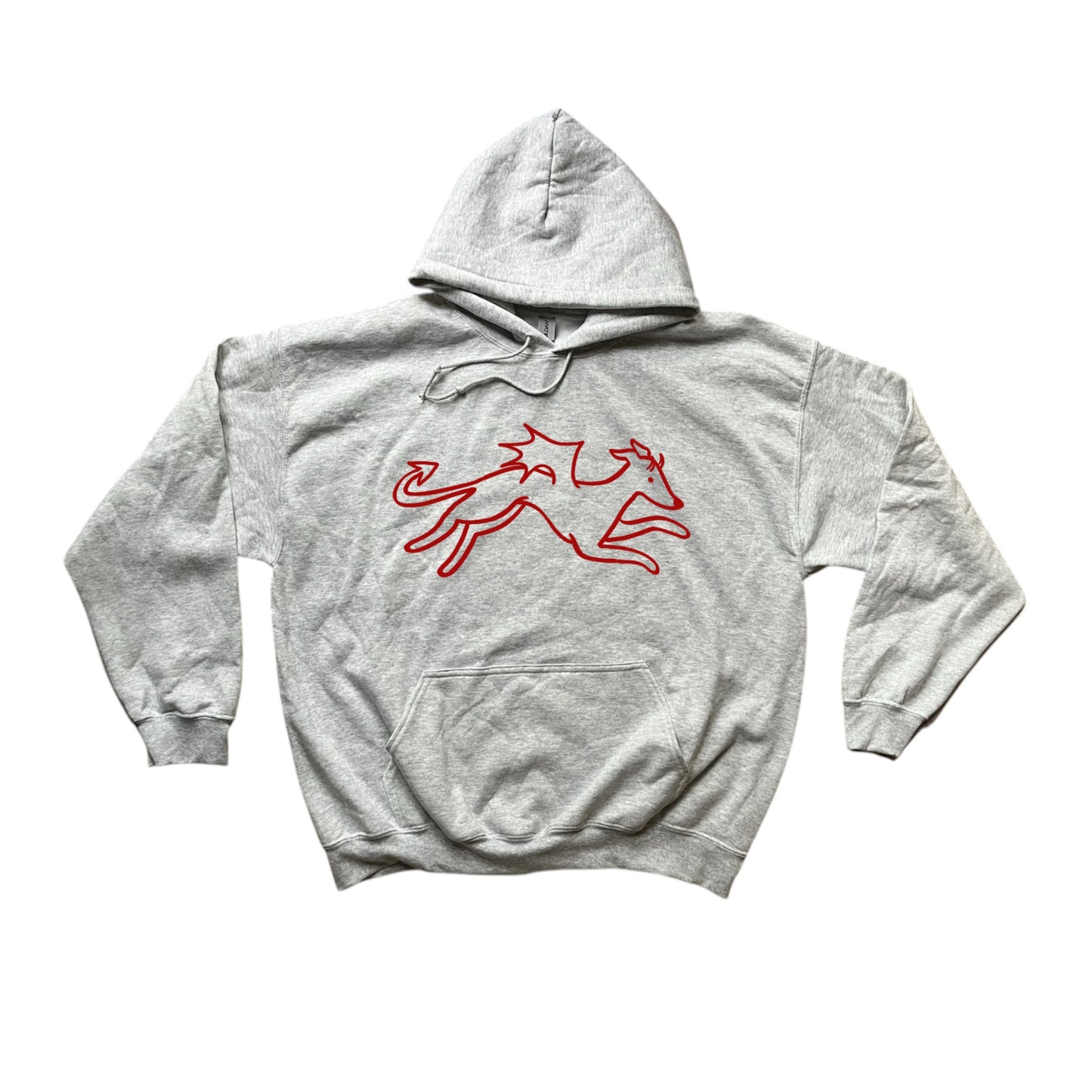 Devil dog grey hoodie