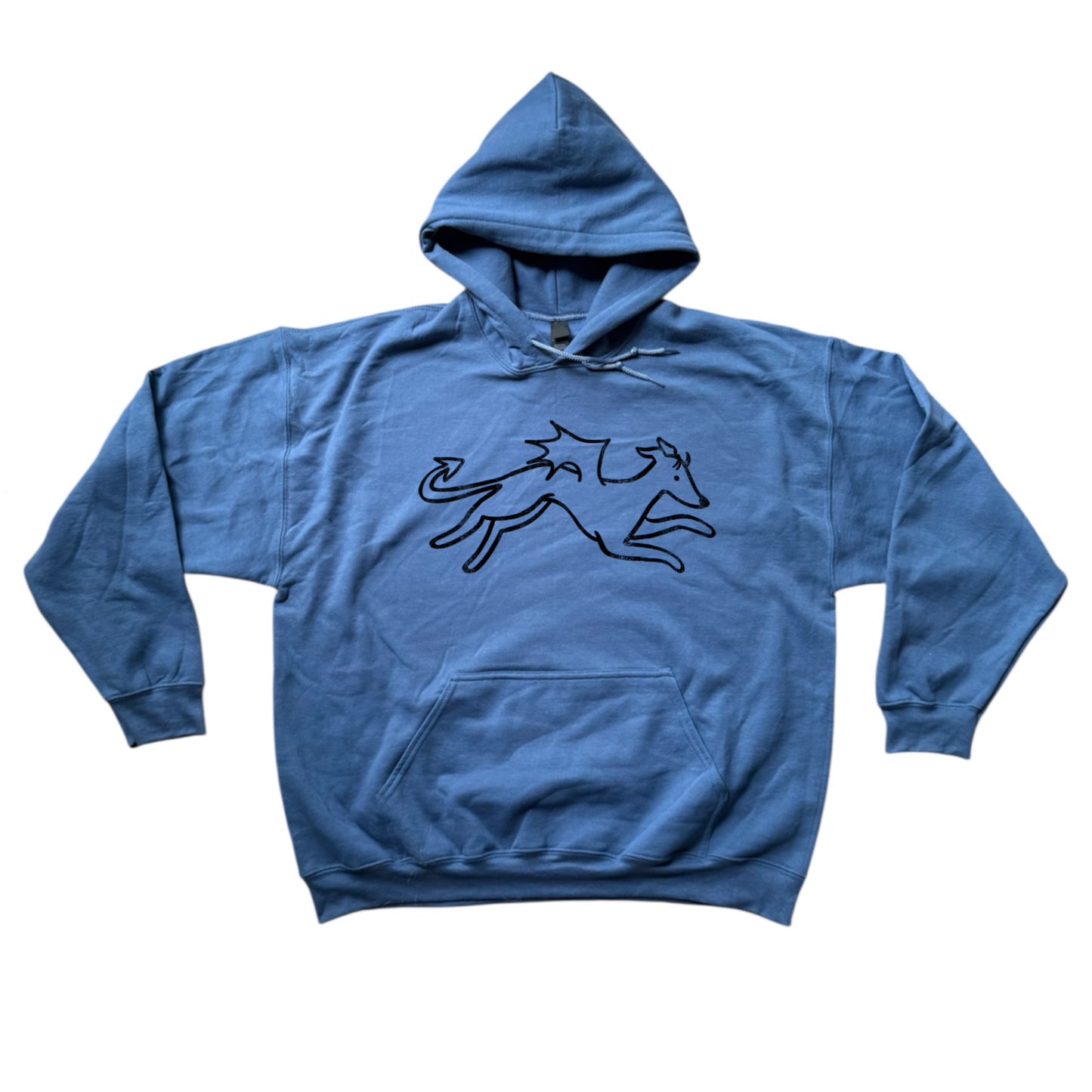 Devil dog indigo hoodie