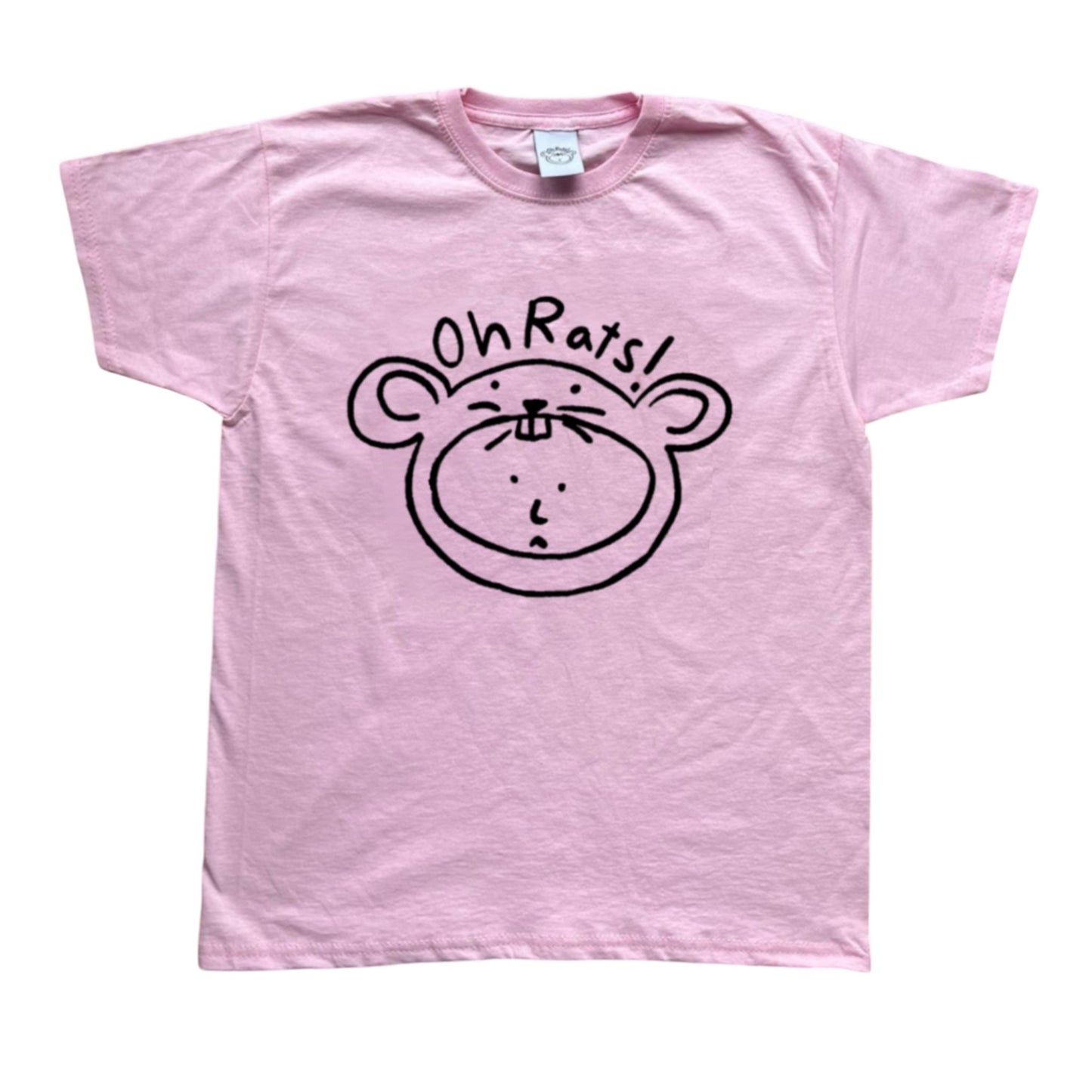 Oh Rats logo pink Tee