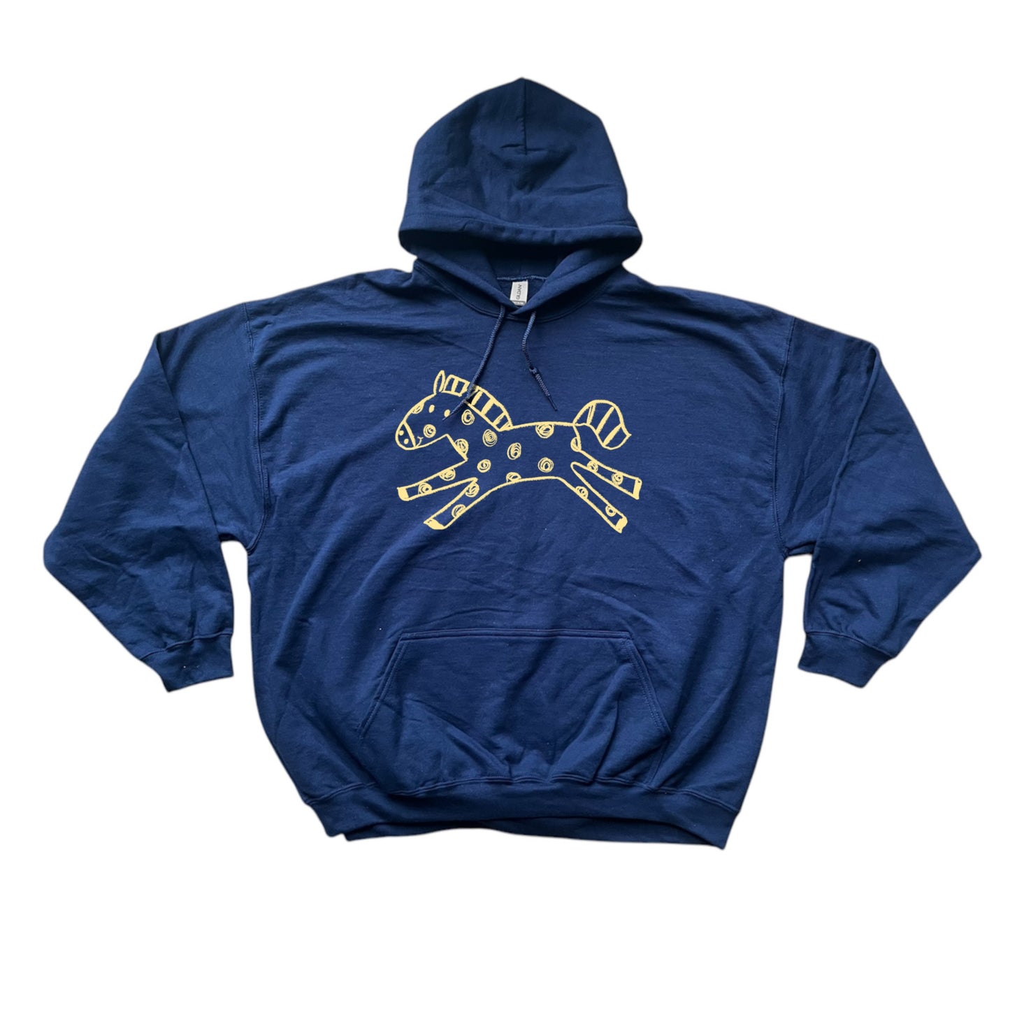 Polka dot horse navy hoodie