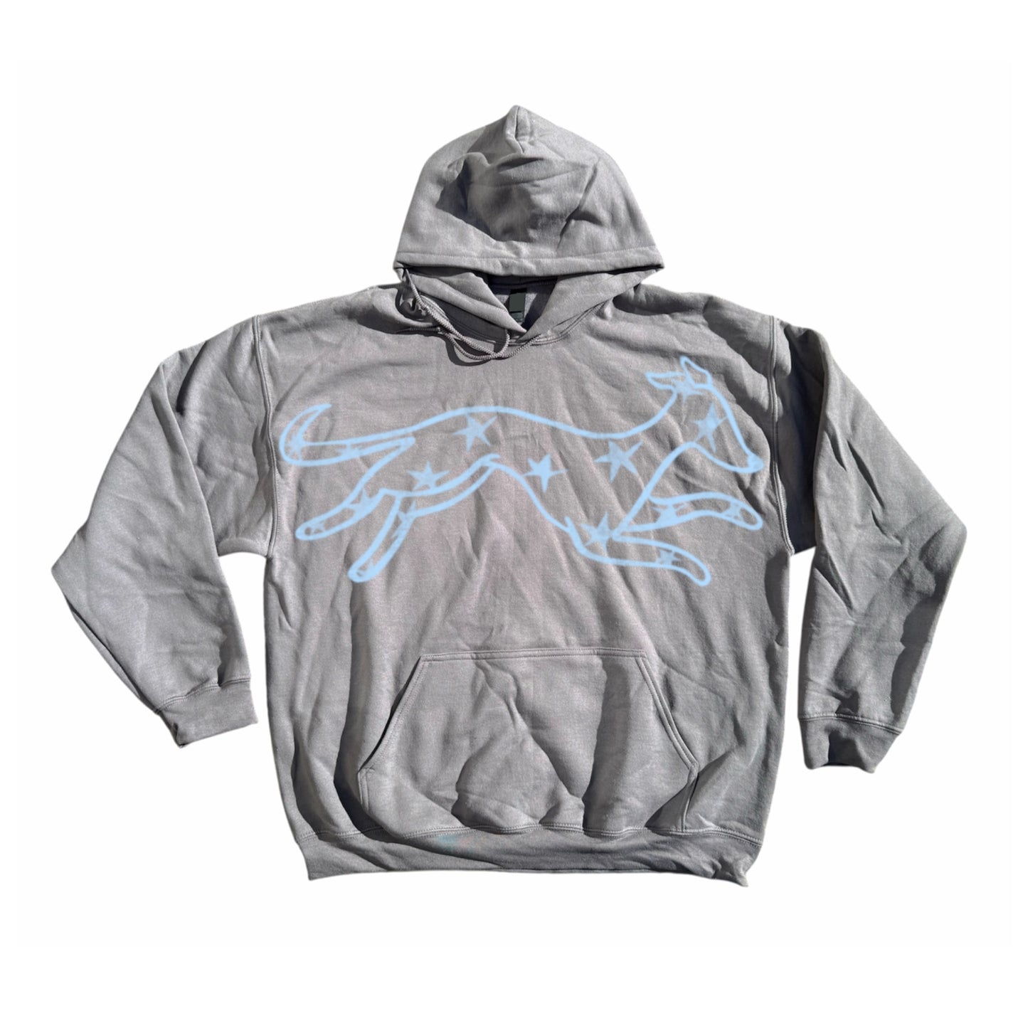 MEGA star dog dark grey hoodie