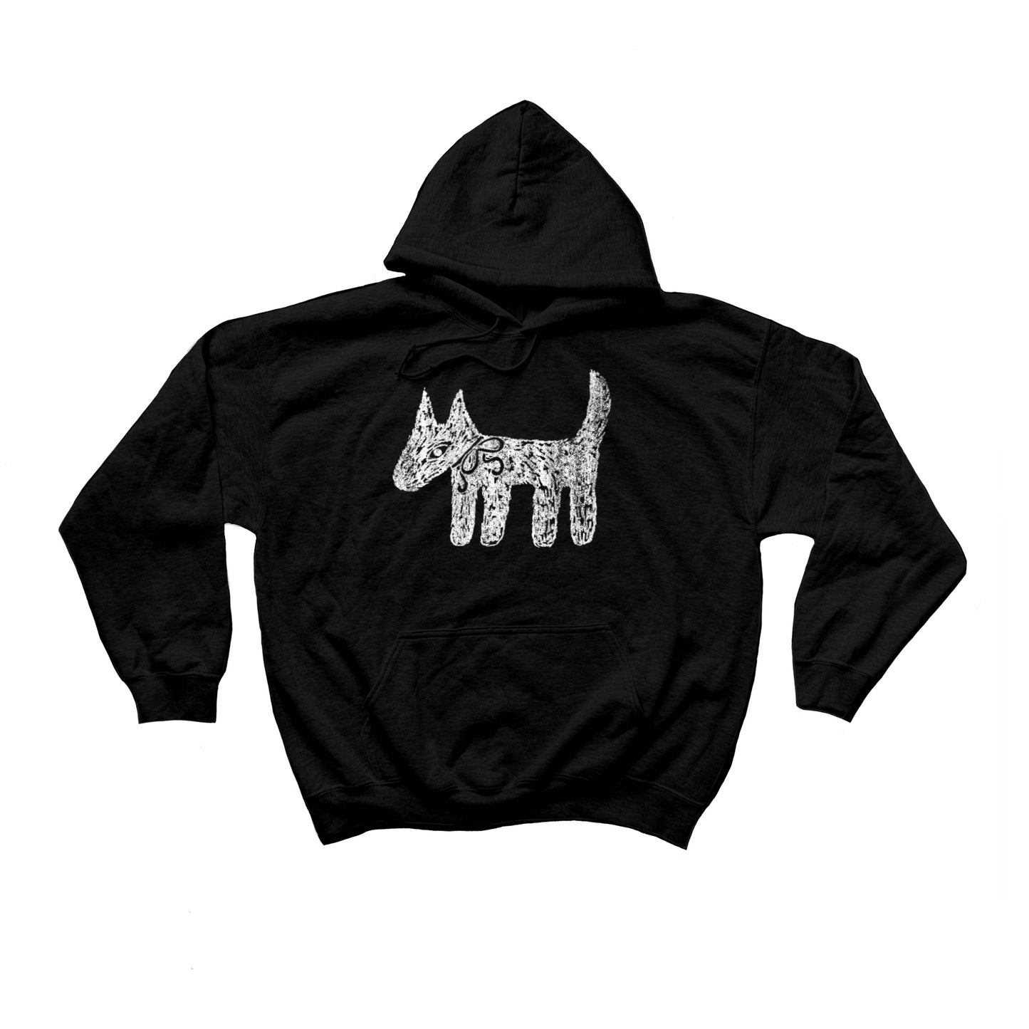 Scruffy dog black hoodie