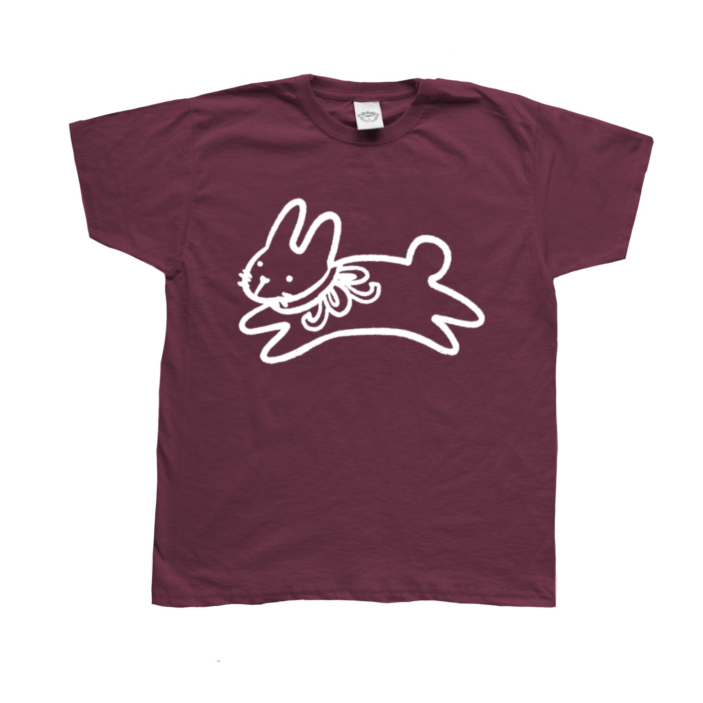 Bow bunny burgundy tee
