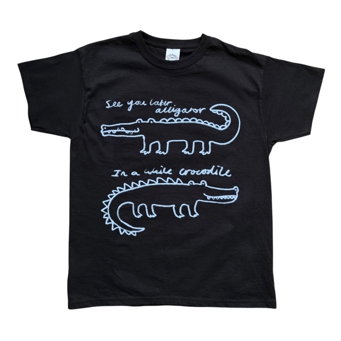 See you later alligator black tee