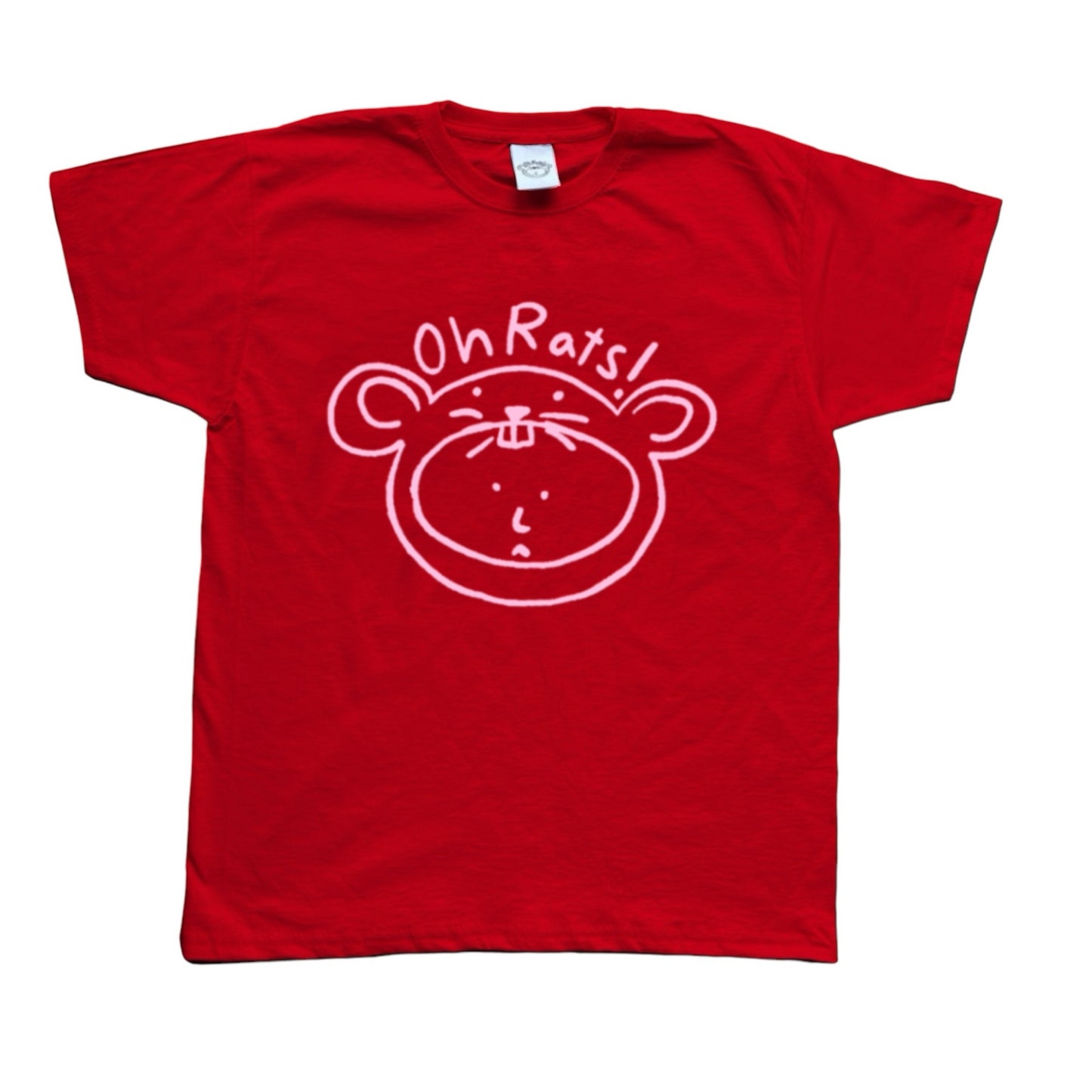 Oh Rats logo red Tee