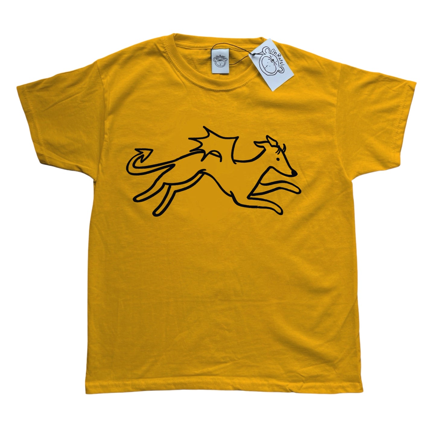 Devil dog yellow tee