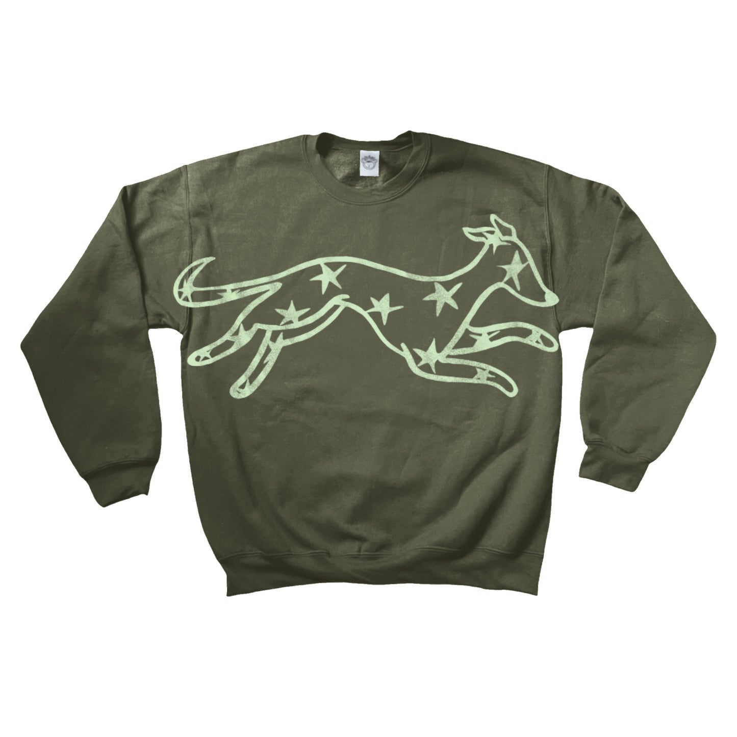 Mega Star Dog khaki Sweatshirt