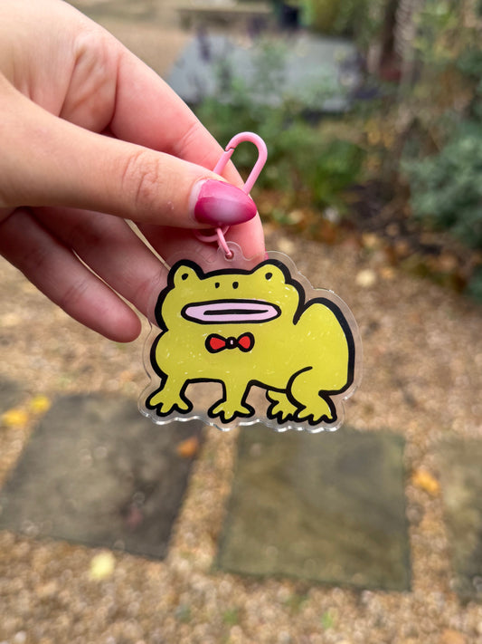 Chunky frog key ring / bag charm