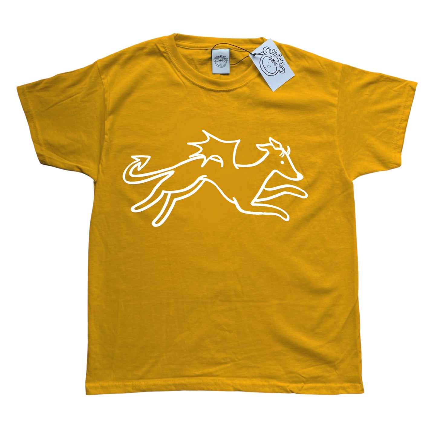 Devil dog yellow tee