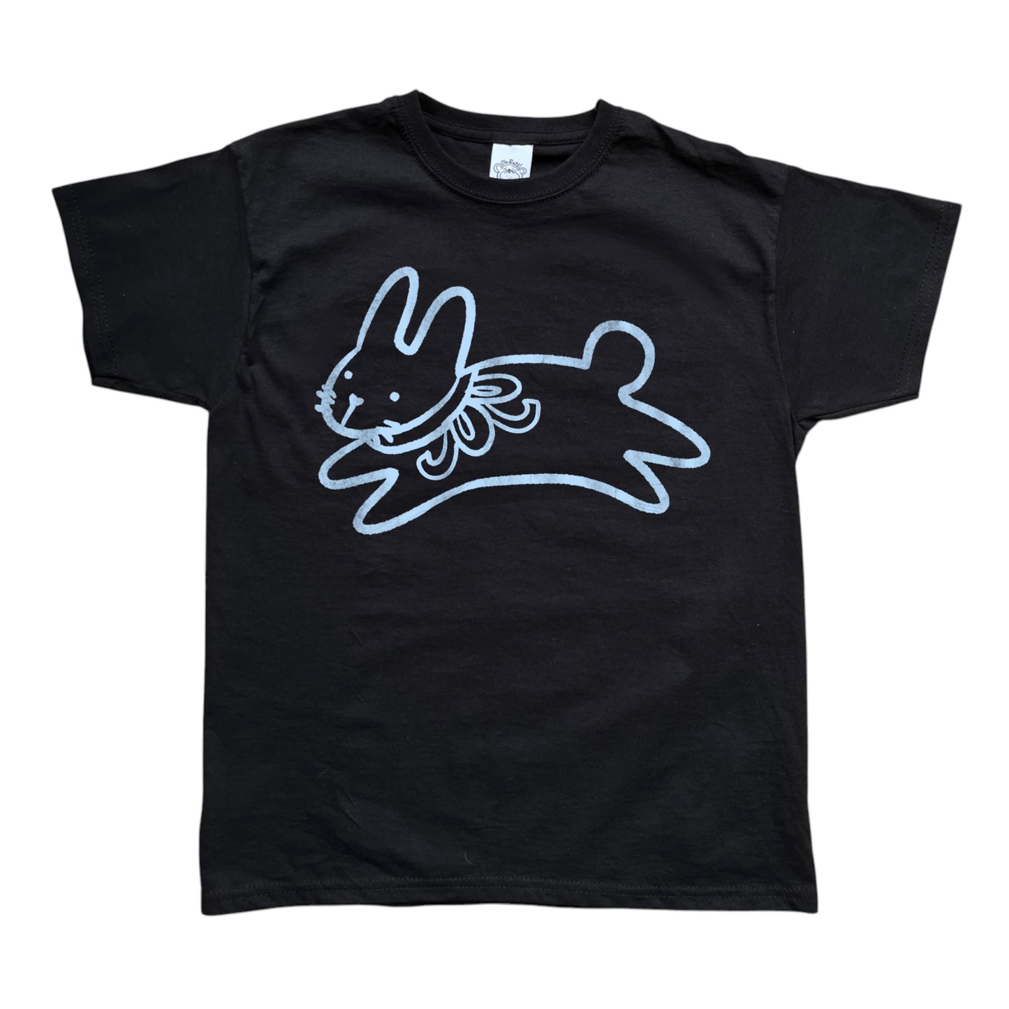 Bow bunny black tee