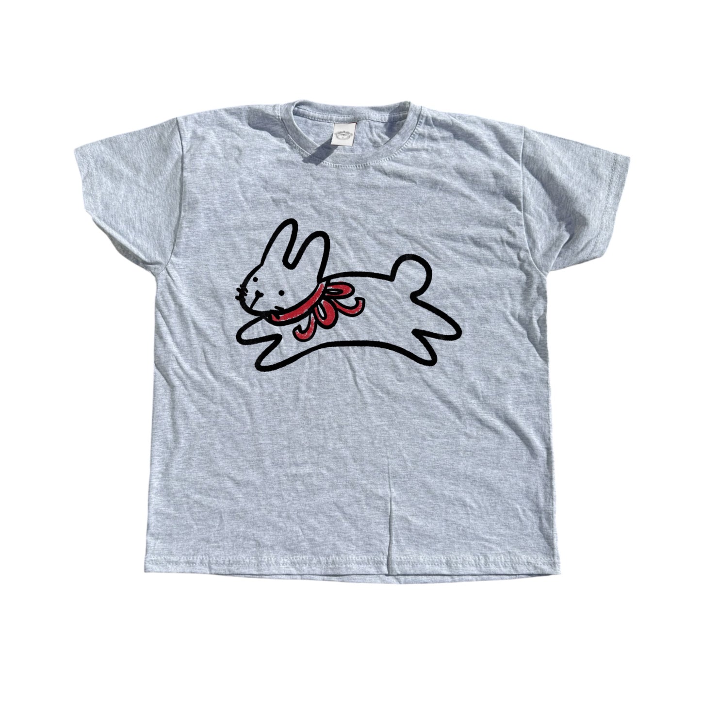 Bow bunny grey tee