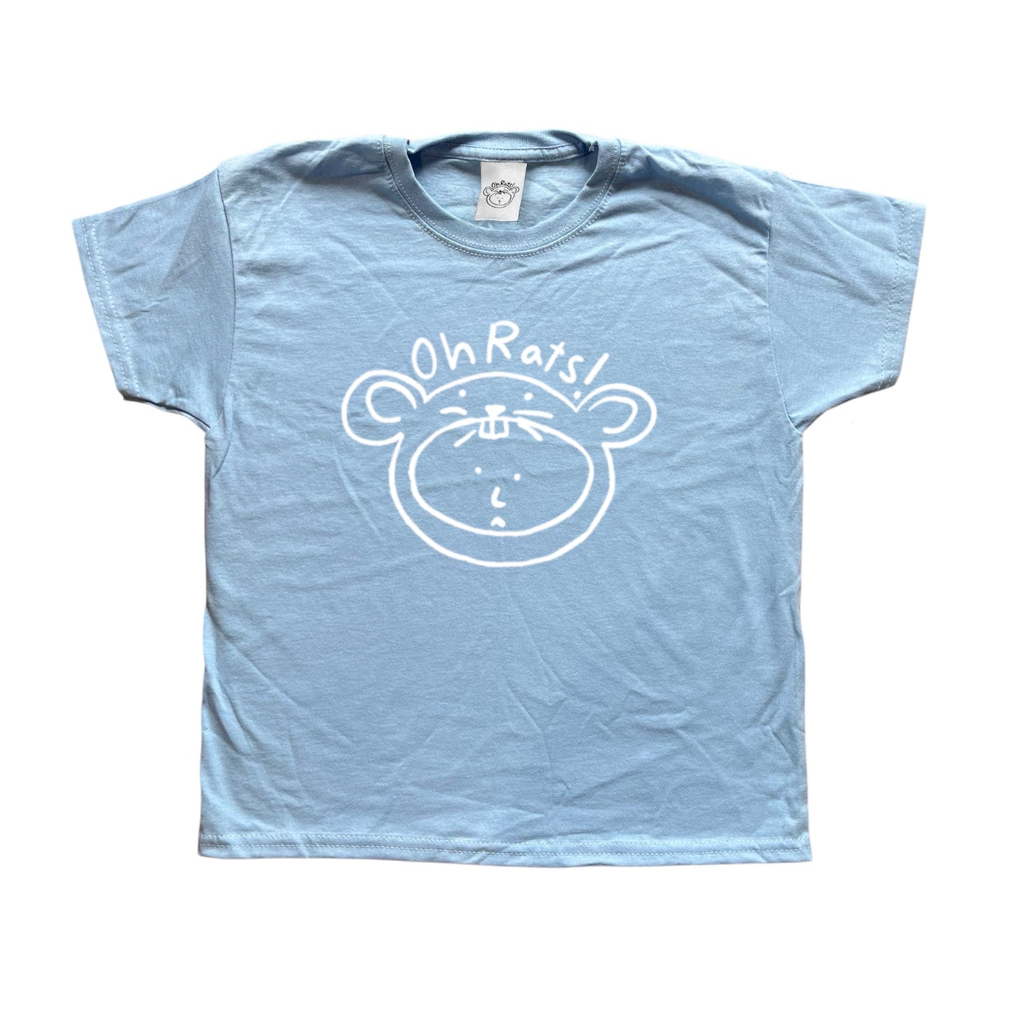 Oh Rats logo baby blue Tee