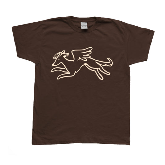 Heavenly hound brown tee