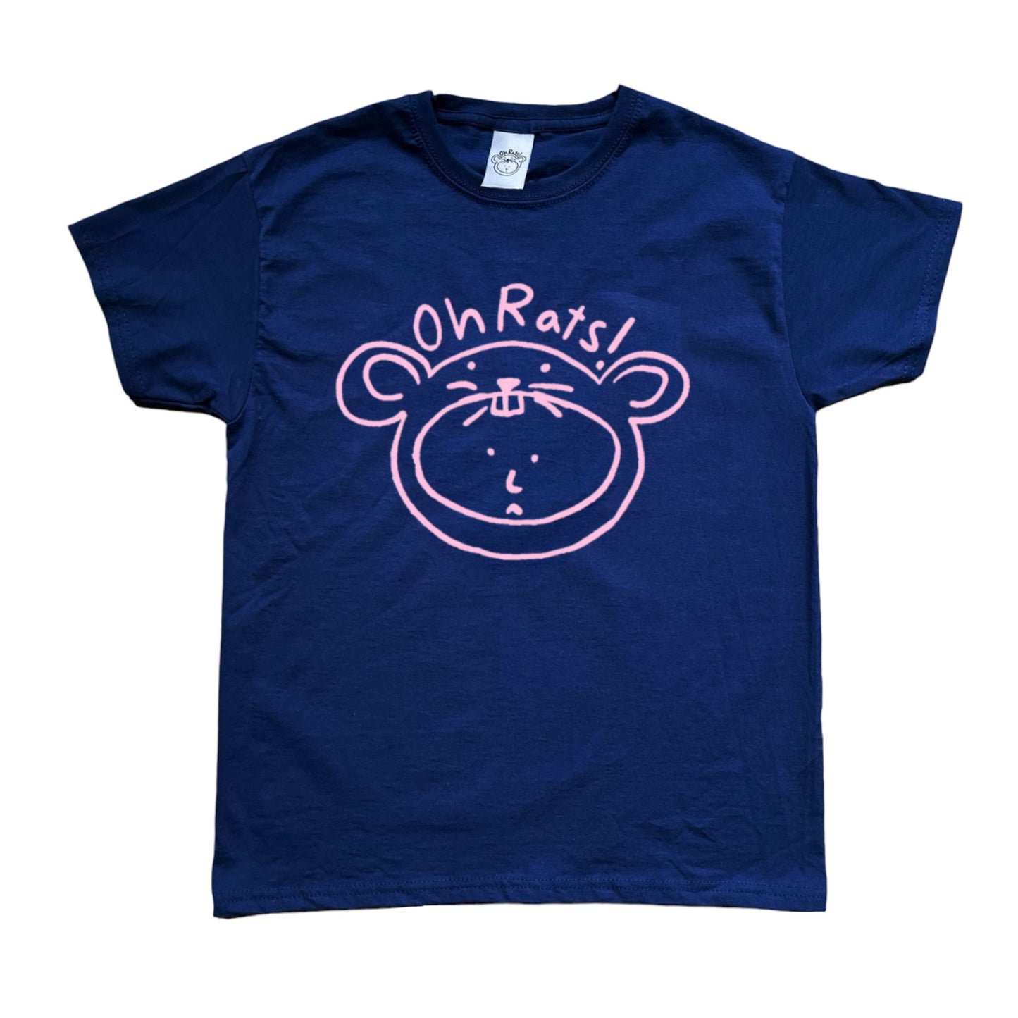 Oh Rats logo navy Tee