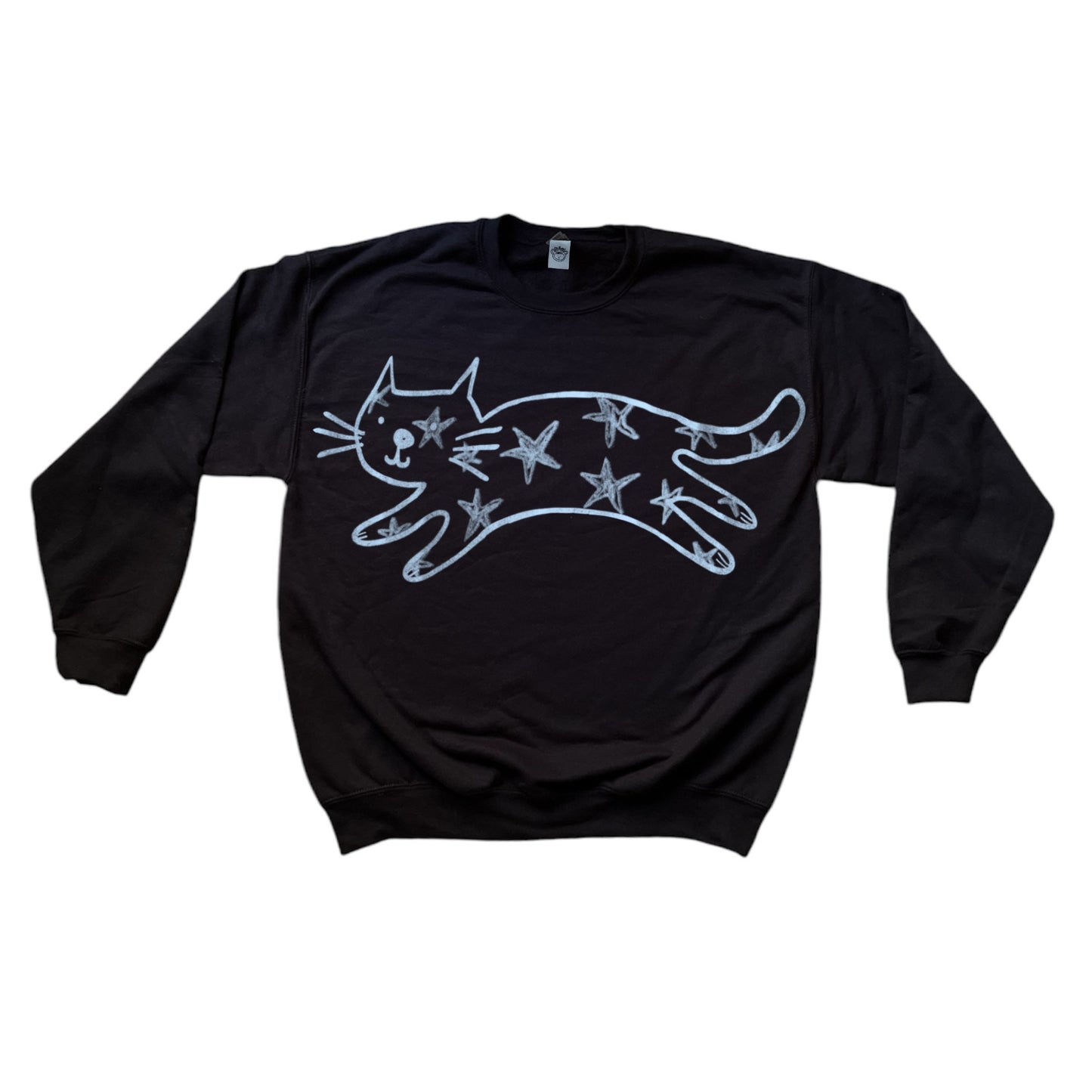 Mega Star Cat black sweatshirt