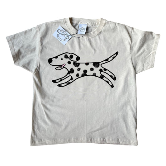 Polka dot beige Dalmatian tee