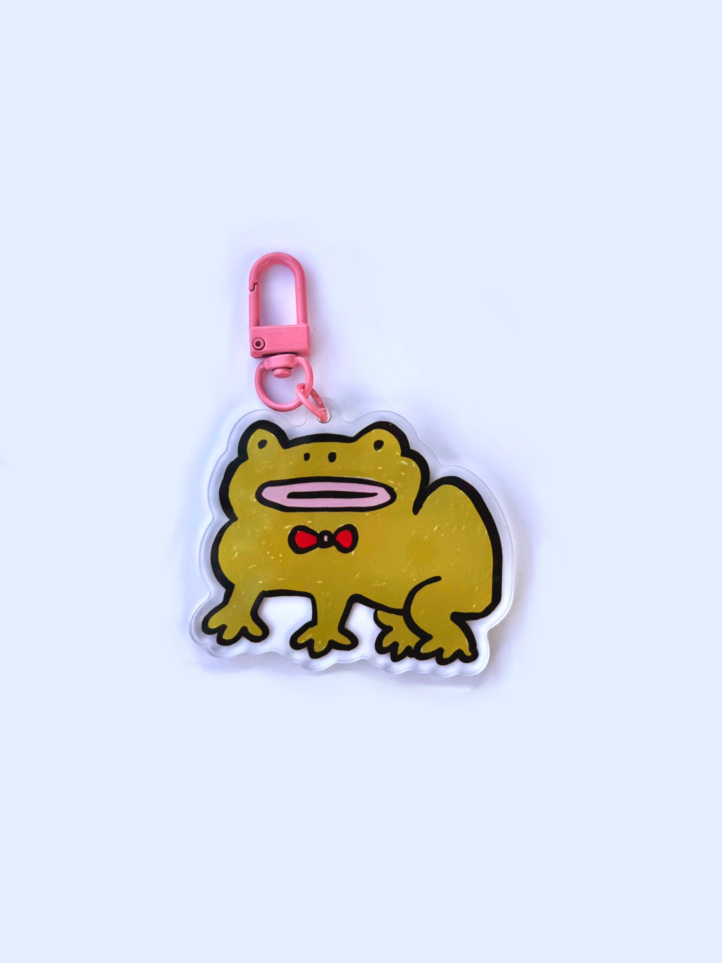 Bow tie frog key ring / bag charm