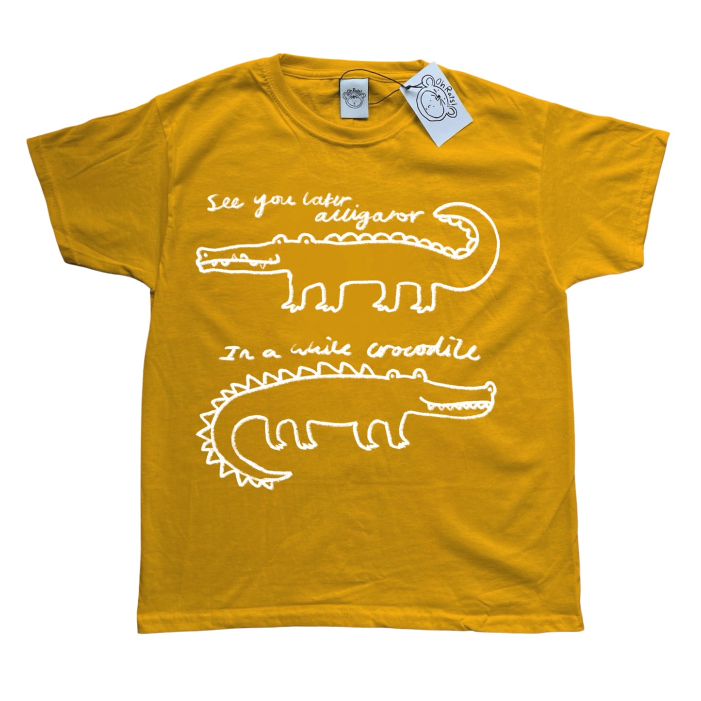 See you later alligator yellow tee