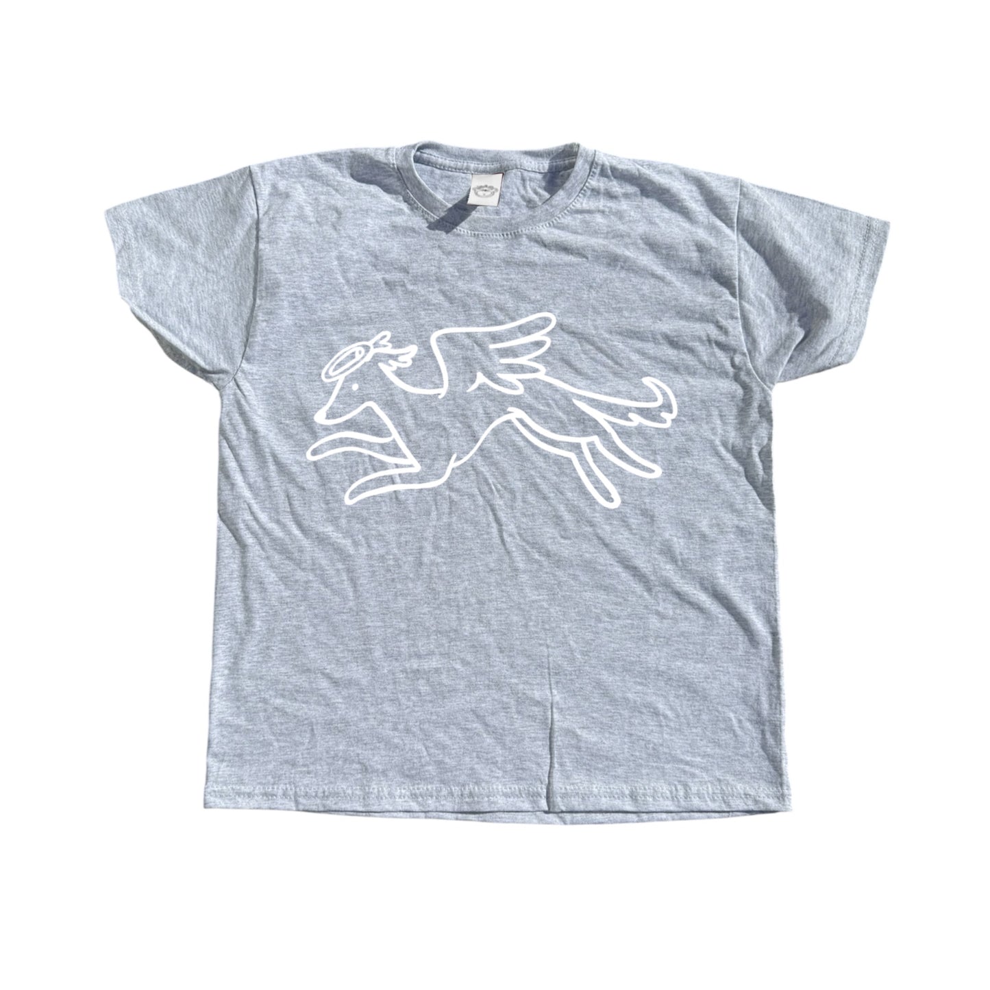 Heavenly hound grey tee