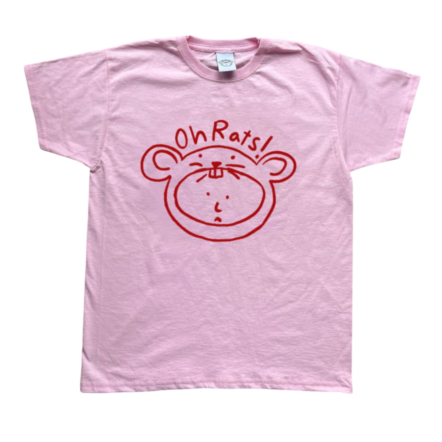 Oh Rats logo pink Tee
