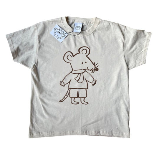 Scarf rat boy beige tee