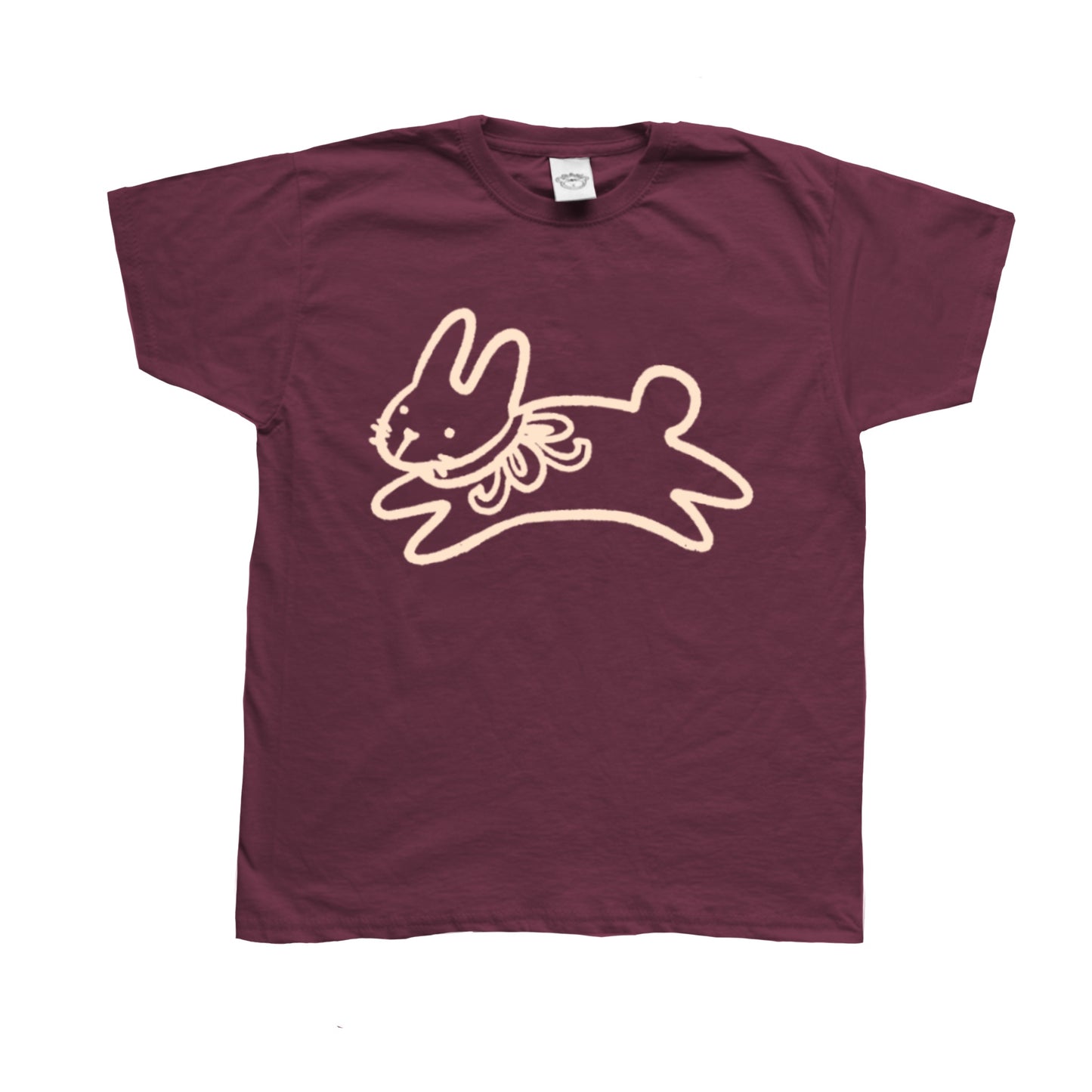Bow bunny burgundy tee