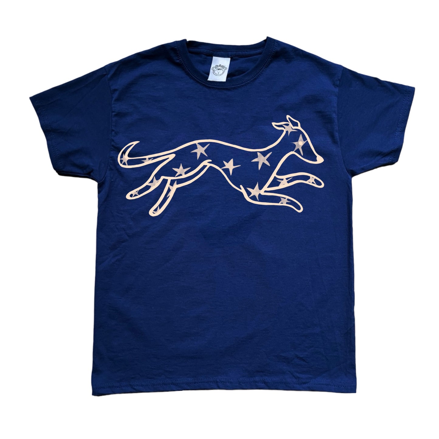 Starry dog navy tee
