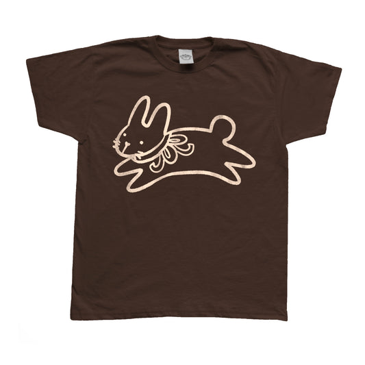 Bow bunny brown tee