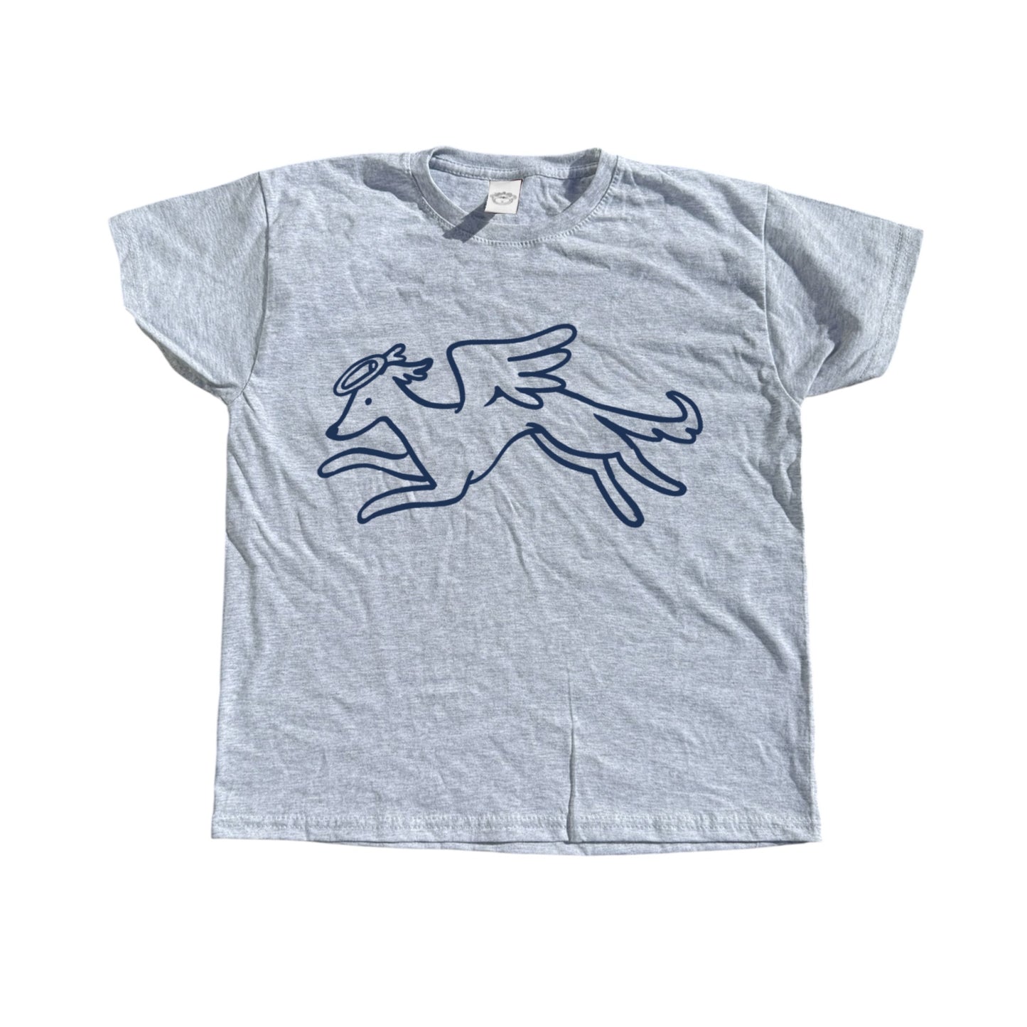 Heavenly hound grey tee