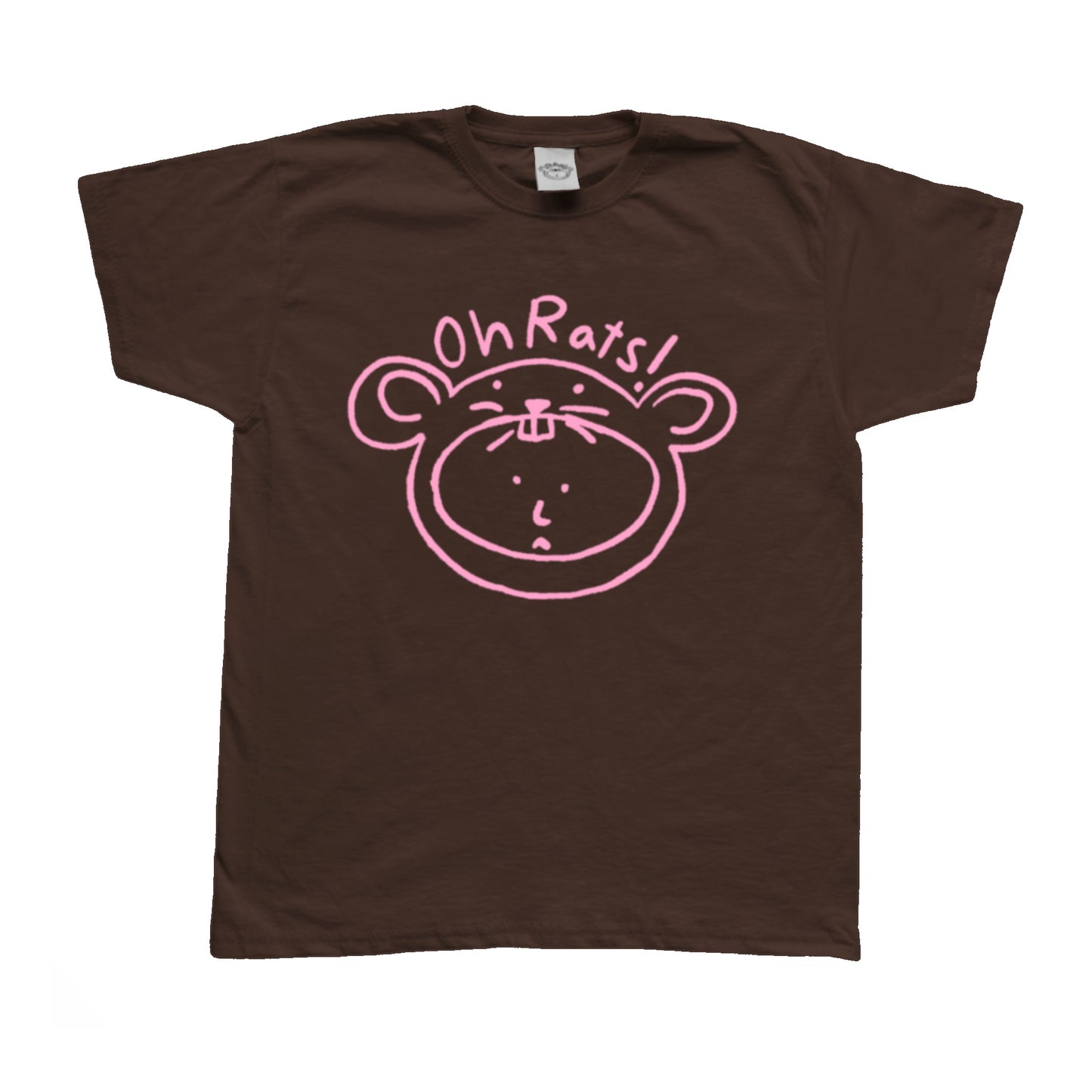 Oh Rats logo brown Tee