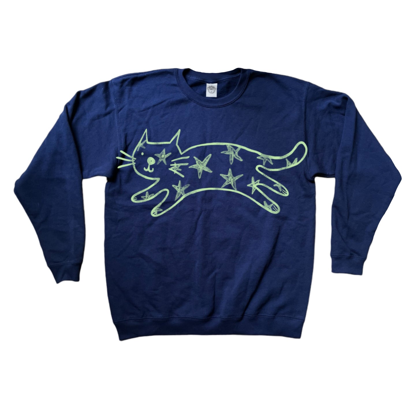 Mega Star Cat navy sweatshirt
