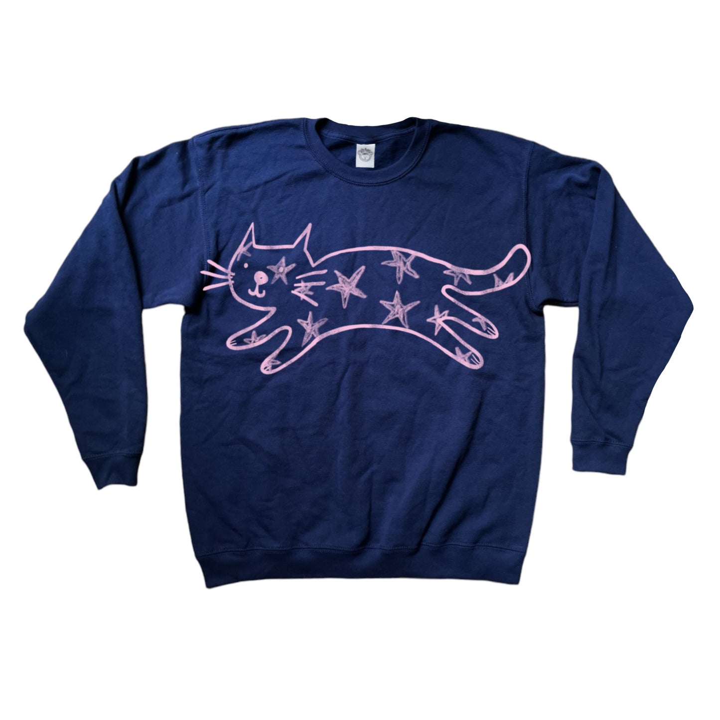 Mega Star Cat navy sweatshirt