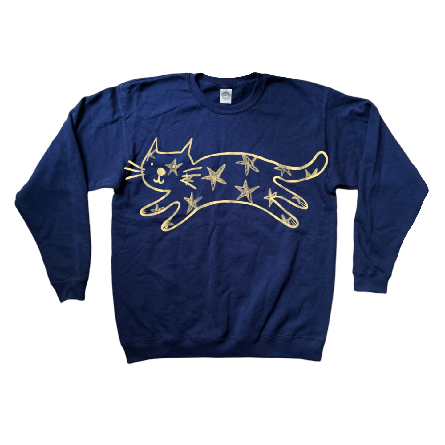 Mega Star Cat navy sweatshirt