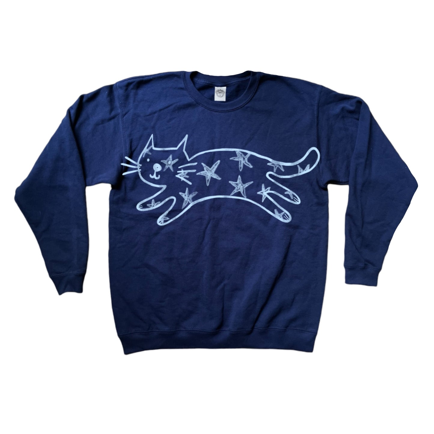 Mega Star Cat navy sweatshirt