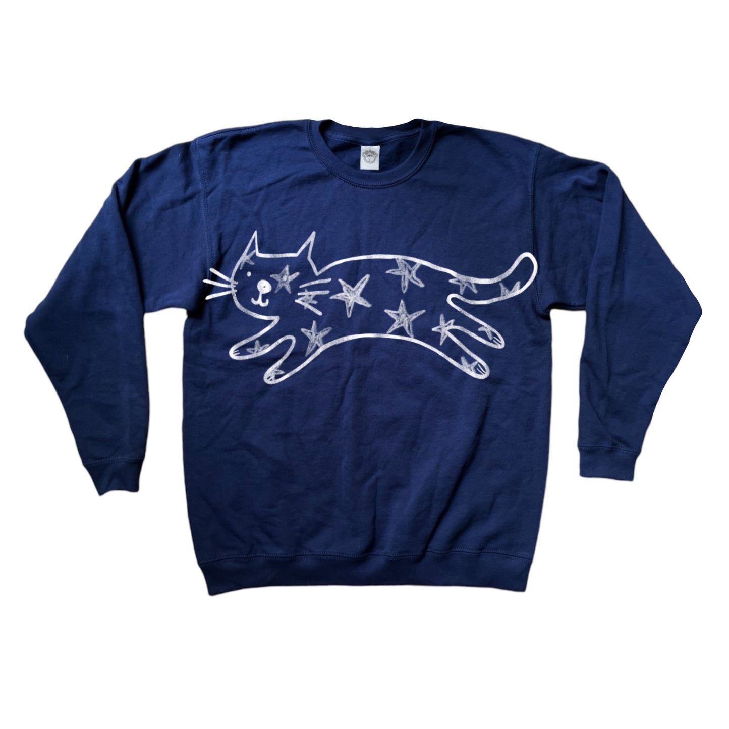 Mega Star Cat navy sweatshirt