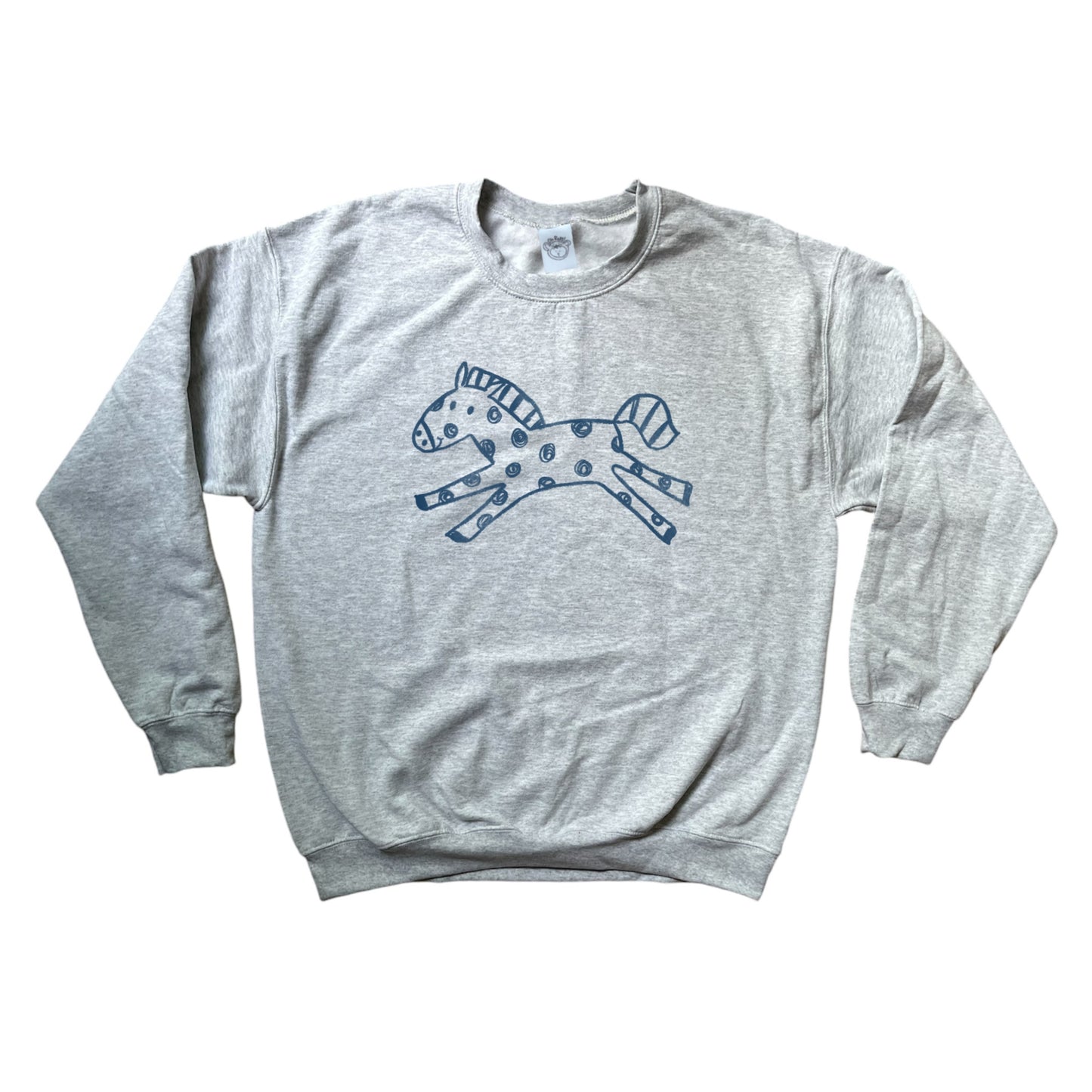 Polka dot horse grey sweatshirt