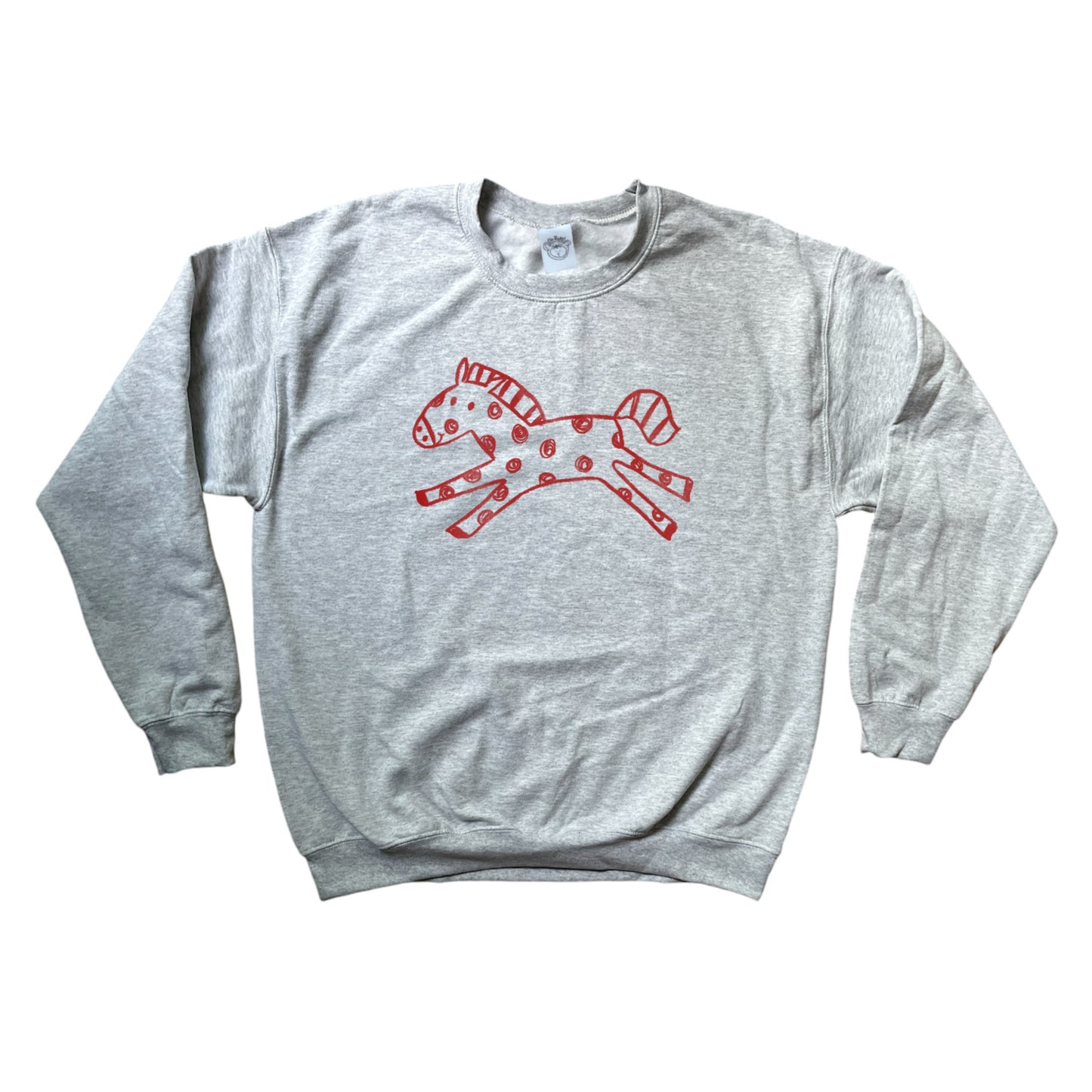 Polka dot horse grey sweatshirt