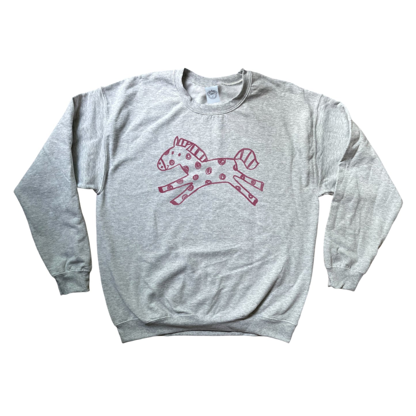 Polka dot horse grey sweatshirt